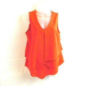 Fylo Womens Sleeveless Layered Flowy Top New With